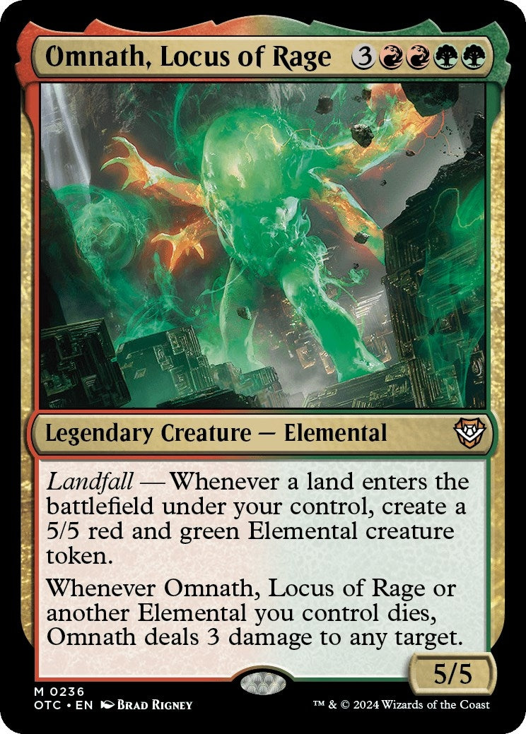 Image for Omnath, Locus of Rage (Commander: Outlaws of Thunder Junction) (236) - Magic: The Gathering