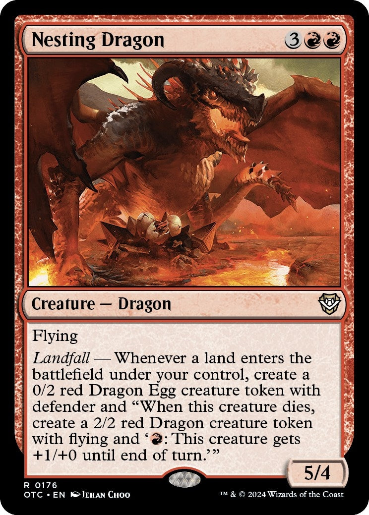Image for Nesting Dragon (Commander: Outlaws of Thunder Junction) (176) - Magic: The Gathering
