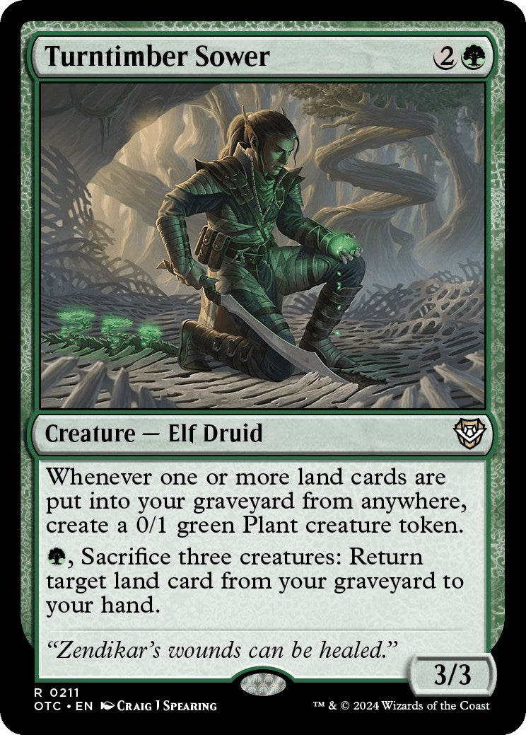 Image for Turntimber Sower (Commander: Outlaws of Thunder Junction) (211) - Magic: The Gathering