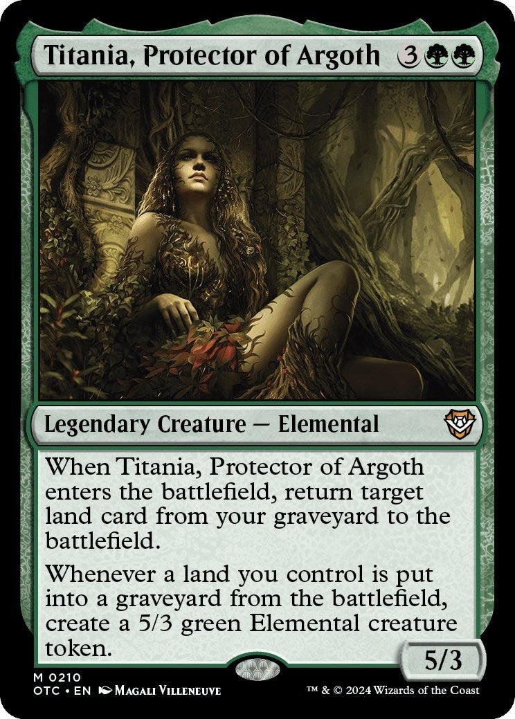 Image for Titania, Protector of Argoth (Commander: Outlaws of Thunder Junction) (210) - Magic: The Gathering