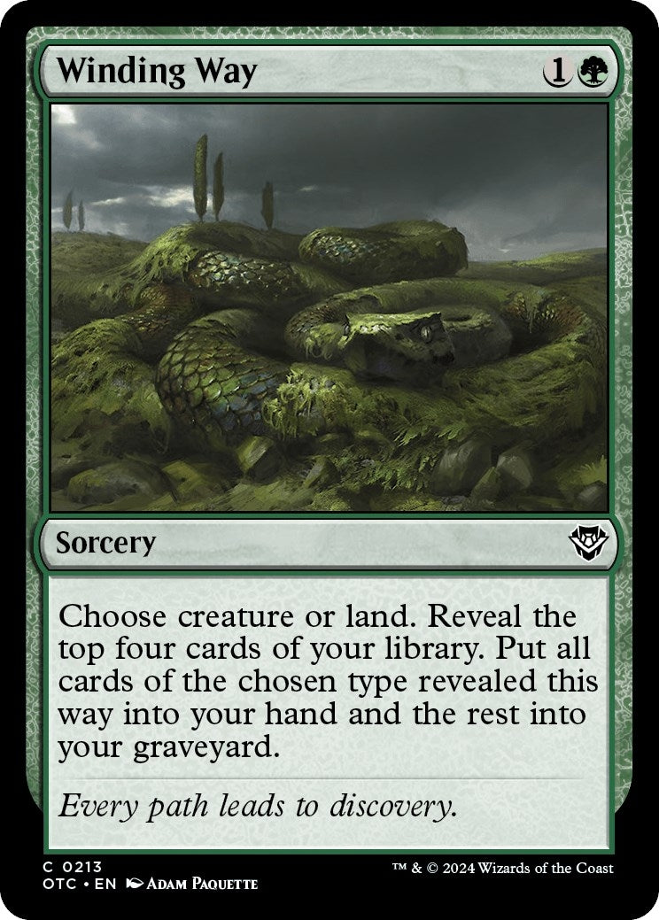 Image for Winding Way (Commander: Outlaws of Thunder Junction) (213) - Magic: The Gathering