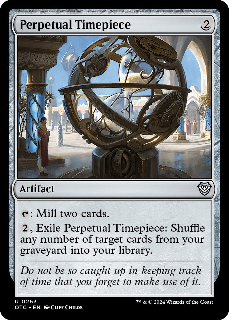 Image for Perpetual Timepiece (Commander: Outlaws of Thunder Junction) (263) - Magic: The Gathering