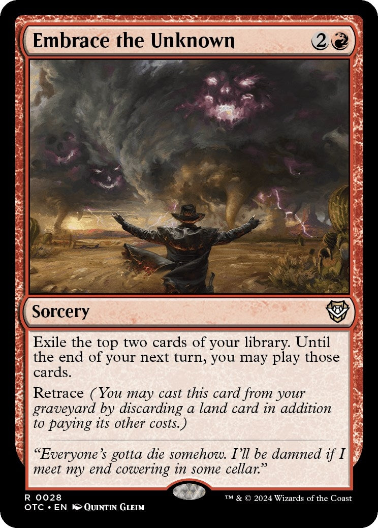 Image for Embrace the Unknown (Commander: Outlaws of Thunder Junction) (28) - Magic: The Gathering