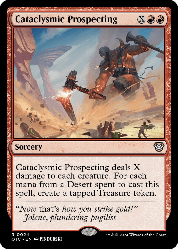 Image for Cataclysmic Prospecting (Commander: Outlaws of Thunder Junction) (24) - Magic: The Gathering