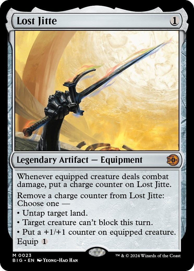 Image for Lost Jitte (Outlaws of Thunder Junction: The Big Score) (23) - Magic: The Gathering