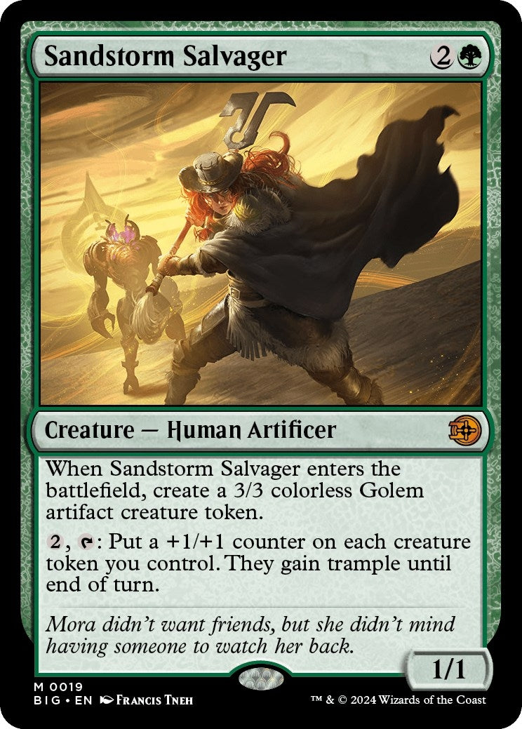 Image for Sandstorm Salvager (Outlaws of Thunder Junction: The Big Score) (19) - Magic: The Gathering