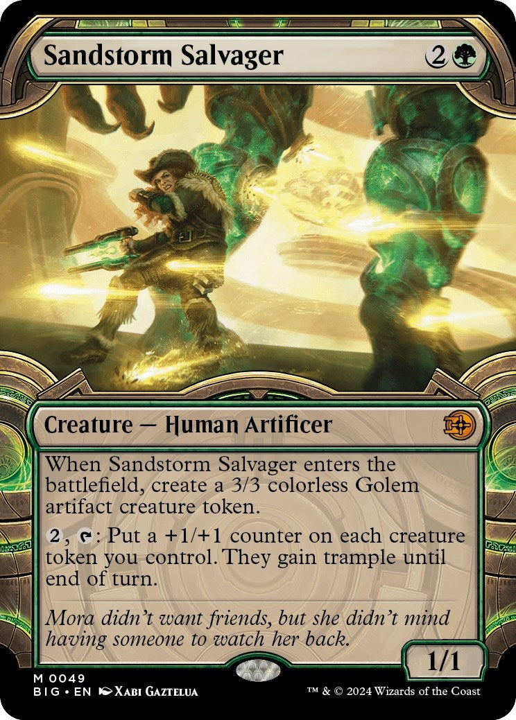 Image for Sandstorm Salvager (Showcase) (Outlaws of Thunder Junction: The Big Score) (49) - Magic: The Gathering