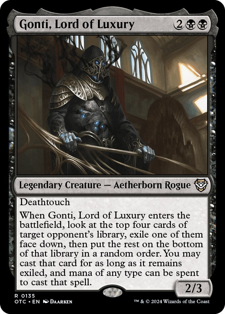 Image for Gonti, Lord of Luxury (Commander: Outlaws of Thunder Junction) (135) - Magic: The Gathering
