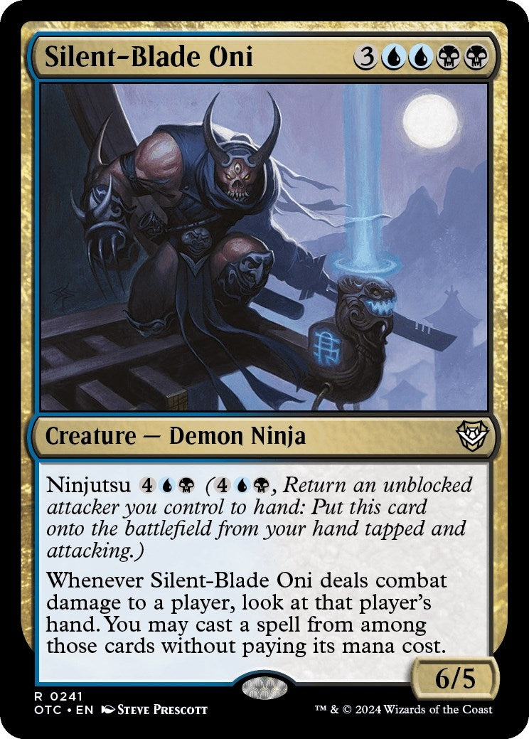 Image for Silent-Blade Oni (Commander: Outlaws of Thunder Junction) (241) - Magic: The Gathering