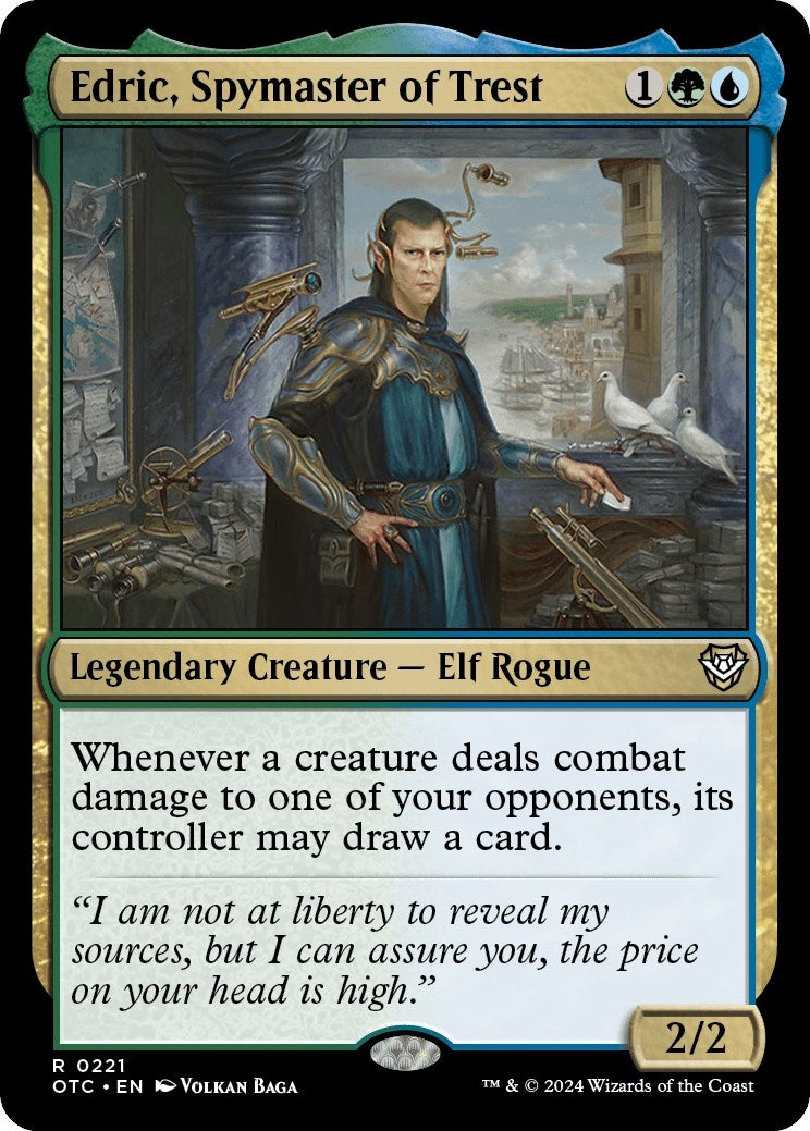 Image for Edric, Spymaster of Trest (Commander: Outlaws of Thunder Junction) (221) - Magic: The Gathering