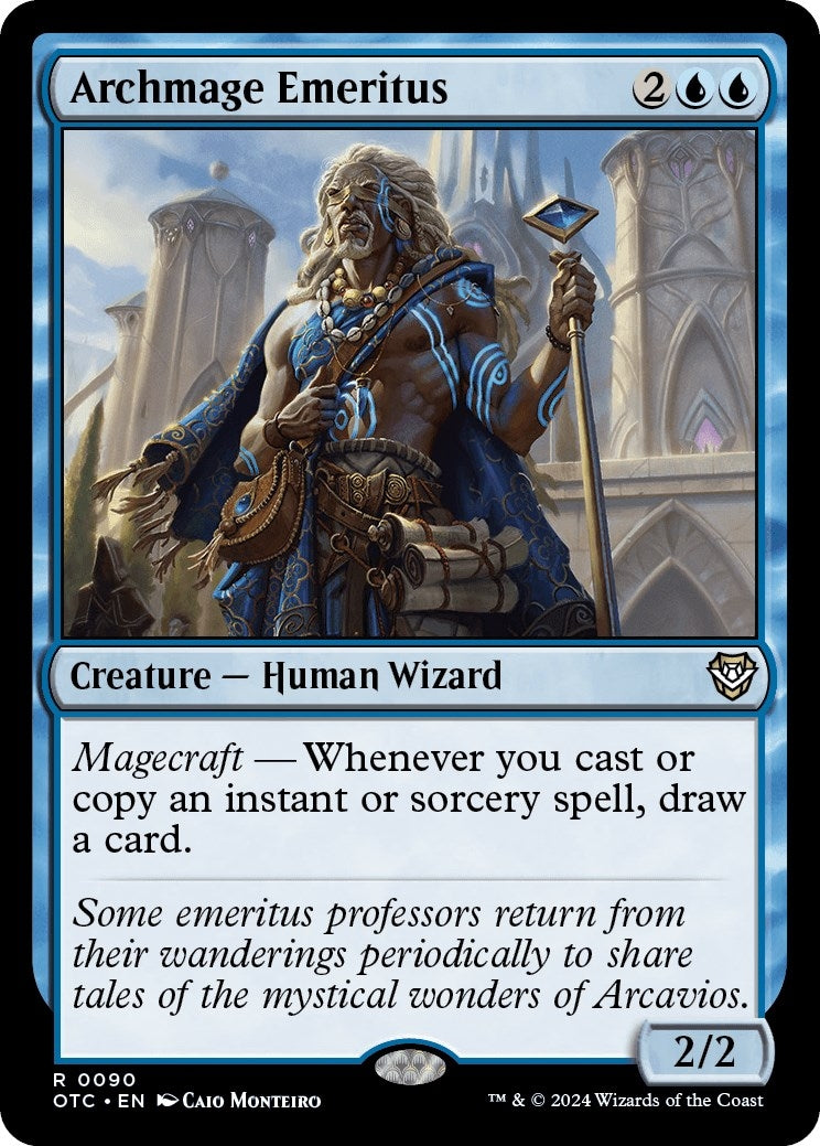 Image for Archmage Emeritus (Commander: Outlaws of Thunder Junction) (90) - Magic: The Gathering