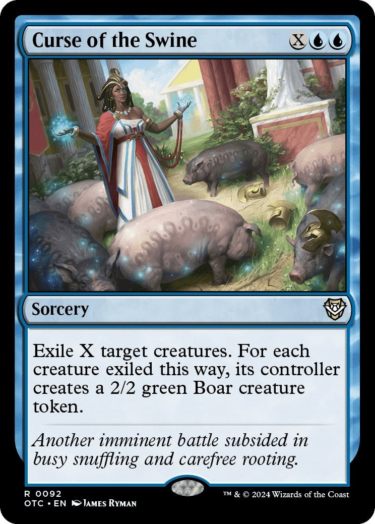 Image for Curse of the Swine (Commander: Outlaws of Thunder Junction) (92) - Magic: The Gathering