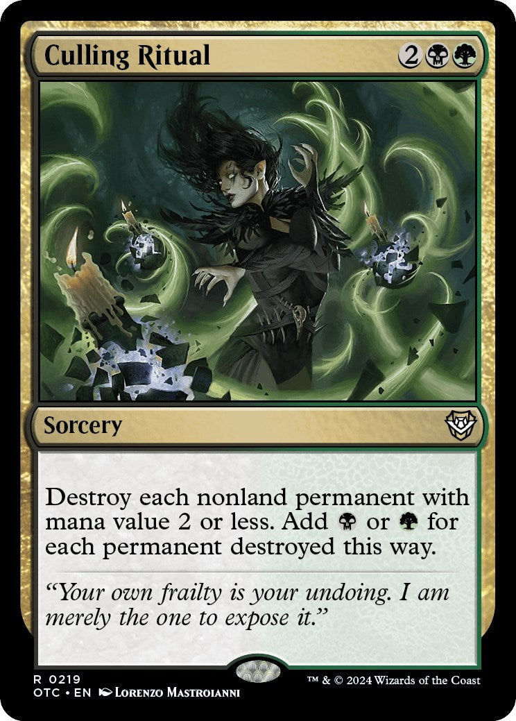 Image for Culling Ritual (Commander: Outlaws of Thunder Junction) (219) - Magic: The Gathering