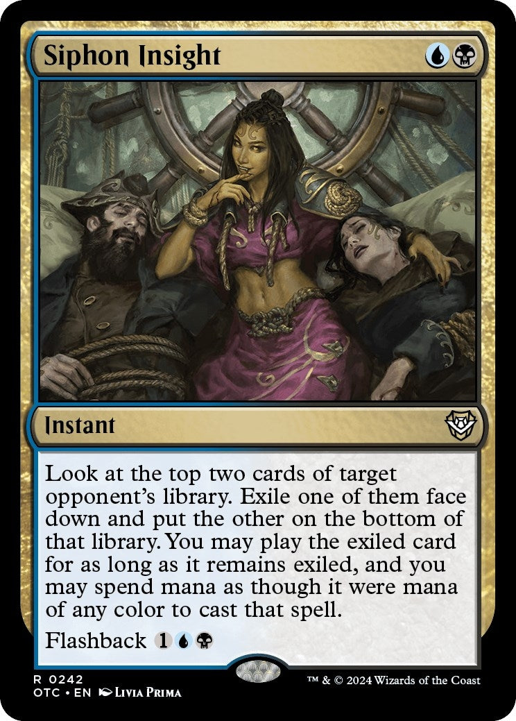 Image for Siphon Insight (Commander: Outlaws of Thunder Junction) (242) - Magic: The Gathering