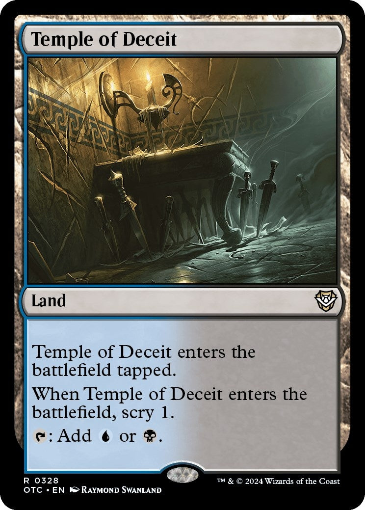 Image for Temple of Deceit (Commander: Outlaws of Thunder Junction) (328) - Magic: The Gathering