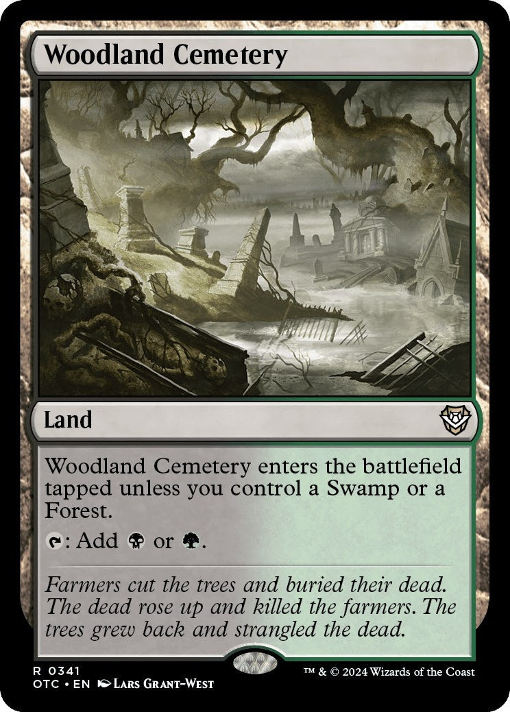 Image for Woodland Cemetery (Commander: Outlaws of Thunder Junction) (341) - Magic: The Gathering
