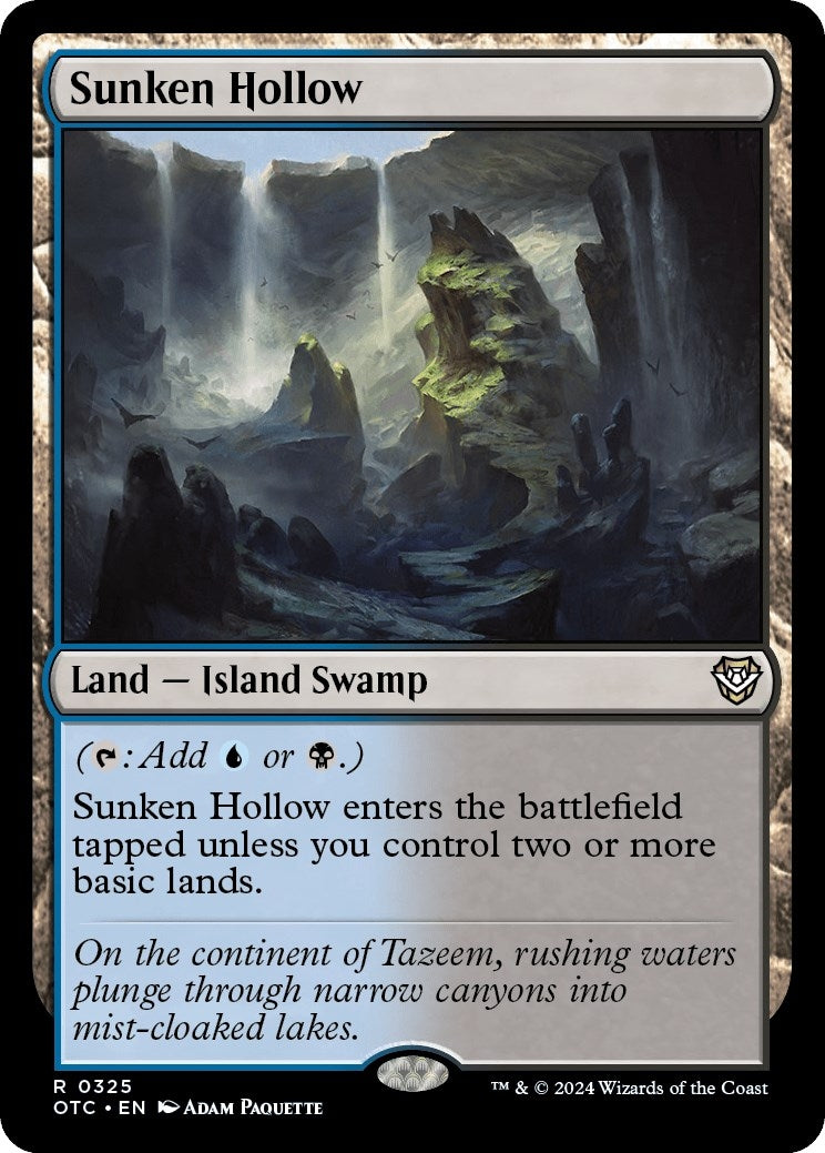 Image for Sunken Hollow (Commander: Outlaws of Thunder Junction) (325) - Magic: The Gathering