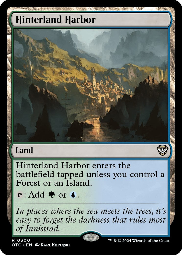 Image for Hinterland Harbor (Commander: Outlaws of Thunder Junction) (300) - Magic: The Gathering