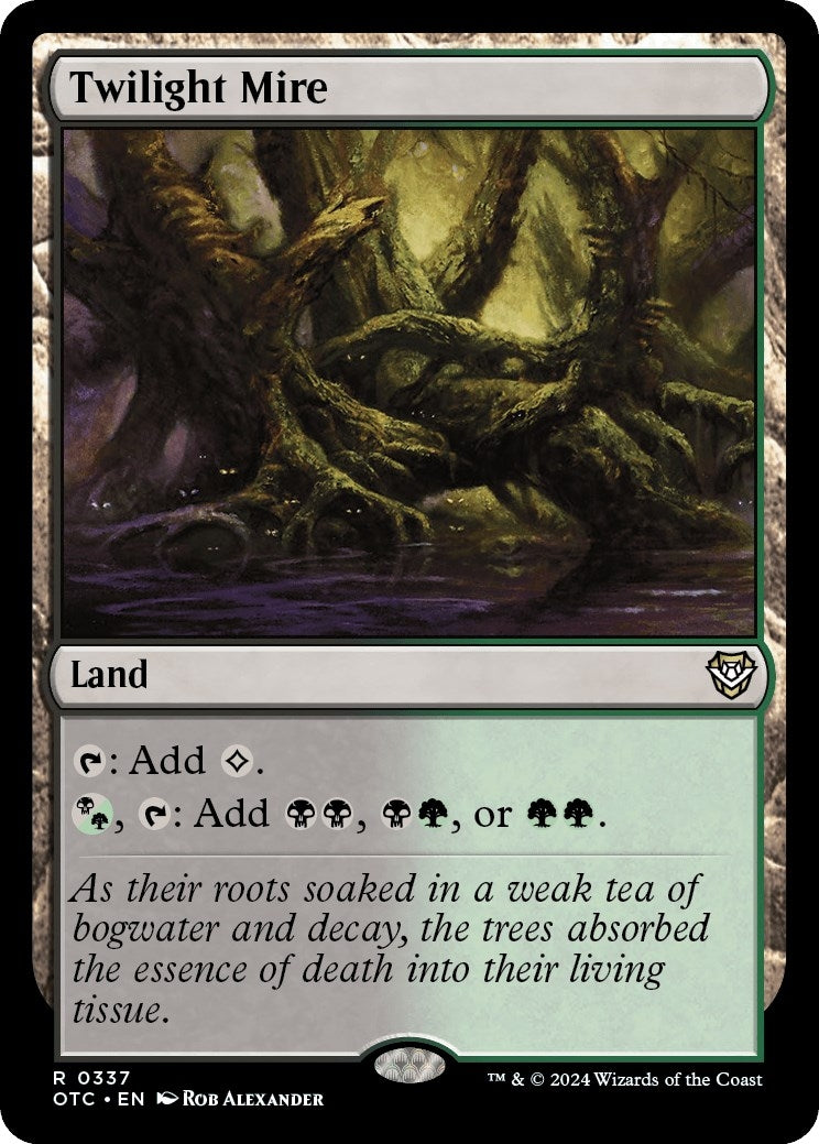 Image for Twilight Mire (Commander: Outlaws of Thunder Junction) (337) - Magic: The Gathering