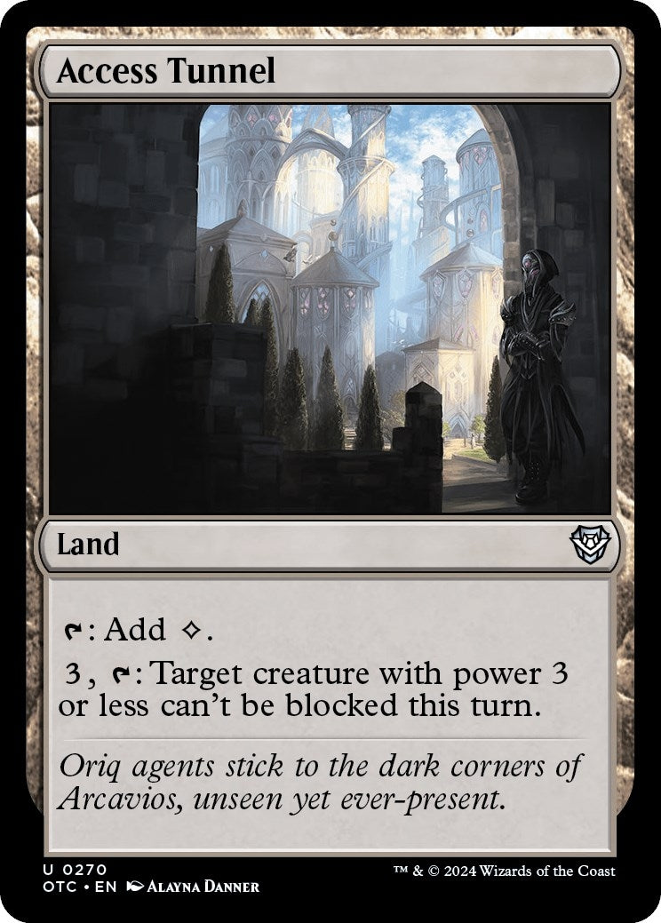 Image for Access Tunnel (Commander: Outlaws of Thunder Junction) (270) - Magic: The Gathering