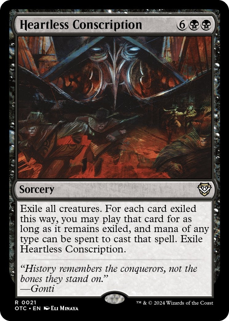 Image for Heartless Conscription (Commander: Outlaws of Thunder Junction) (21) - Magic: The Gathering