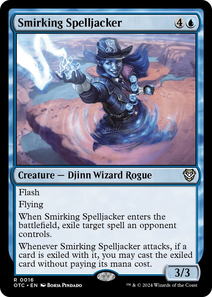 Image for Smirking Spelljacker (Commander: Outlaws of Thunder Junction) (16) - Magic: The Gathering
