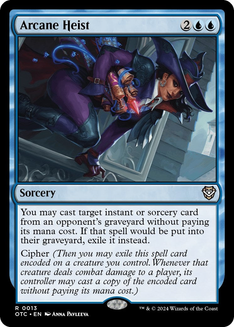 Image for Arcane Heist (Commander: Outlaws of Thunder Junction) (13) - Magic: The Gathering