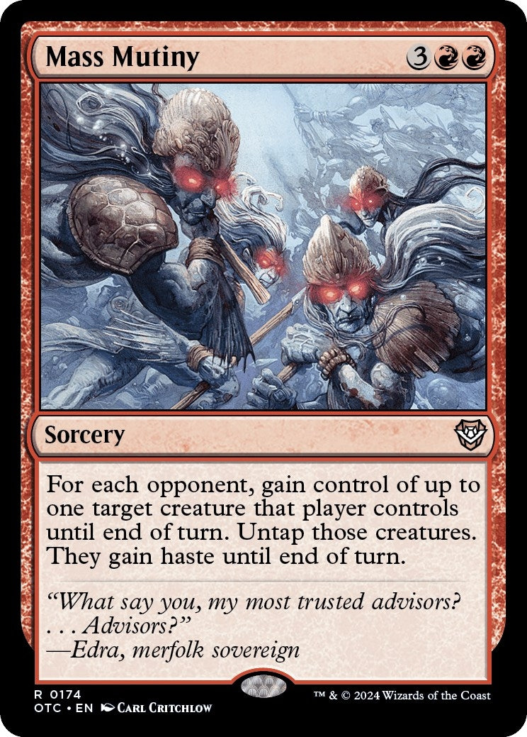 Image for Mass Mutiny (Commander: Outlaws of Thunder Junction) (174) - Magic: The Gathering