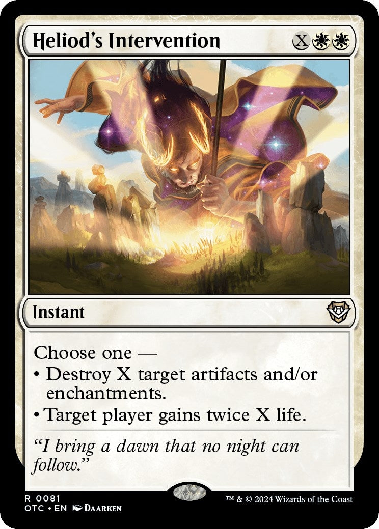 Image for Heliod's Intervention (Commander: Outlaws of Thunder Junction) (81) - Magic: The Gathering