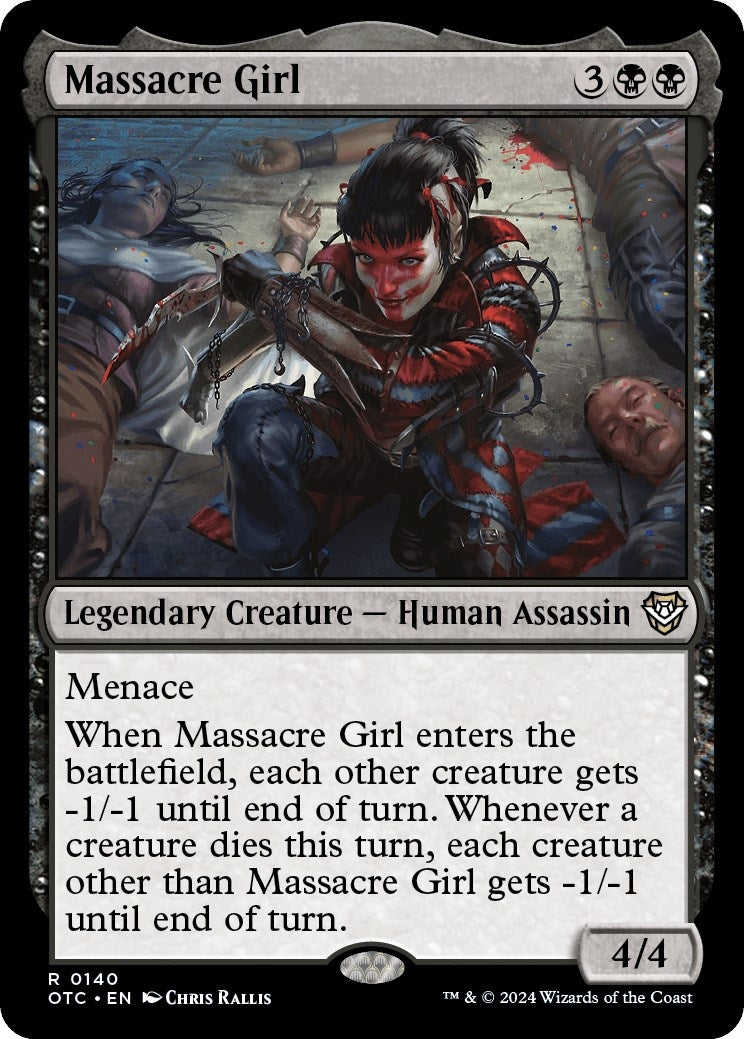Image for Massacre Girl (Commander: Outlaws of Thunder Junction) (140) - Magic: The Gathering