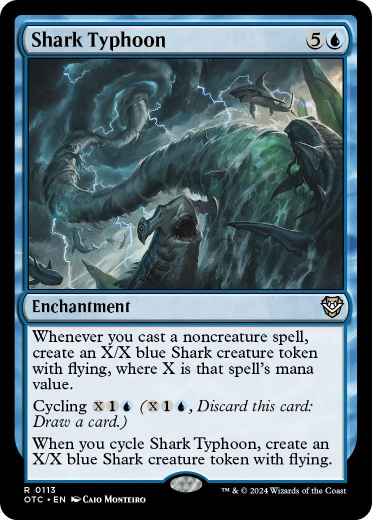 Image for Shark Typhoon (Commander: Outlaws of Thunder Junction) (113) - Magic: The Gathering