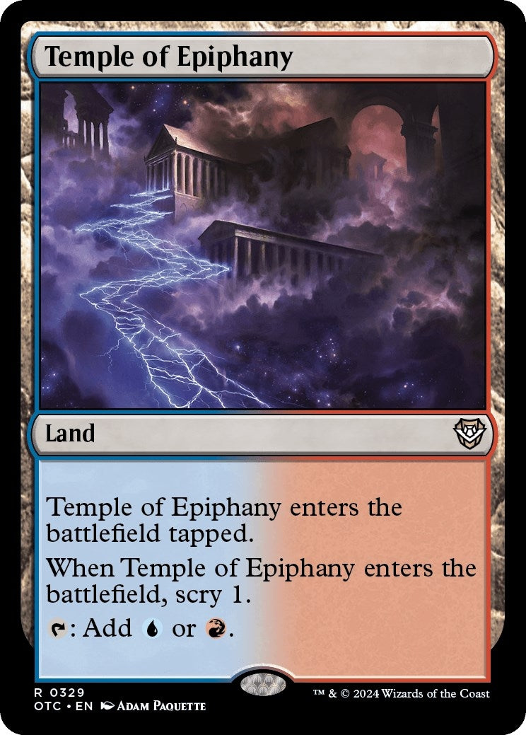 Image for Temple of Epiphany (Commander: Outlaws of Thunder Junction) (329) - Magic: The Gathering