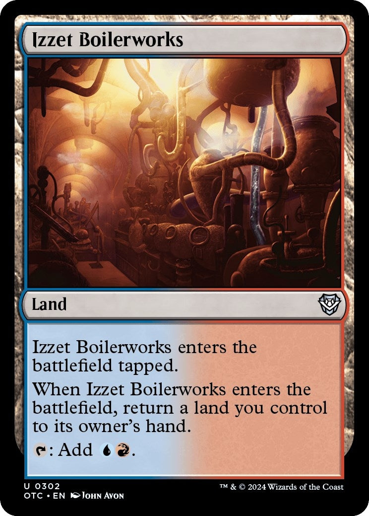 Image for Izzet Boilerworks (Commander: Outlaws of Thunder Junction) (302) - Magic: The Gathering
