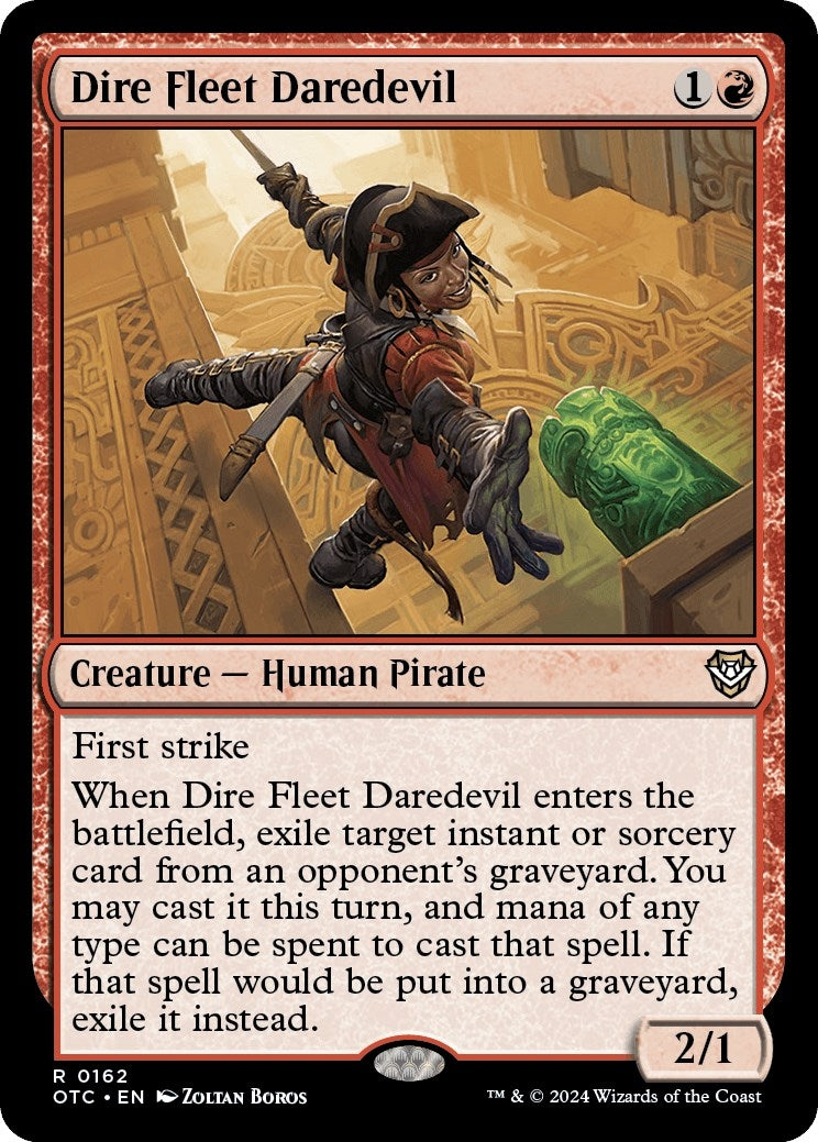 Image for Dire Fleet Daredevil (Commander: Outlaws of Thunder Junction) (162) - Magic: The Gathering