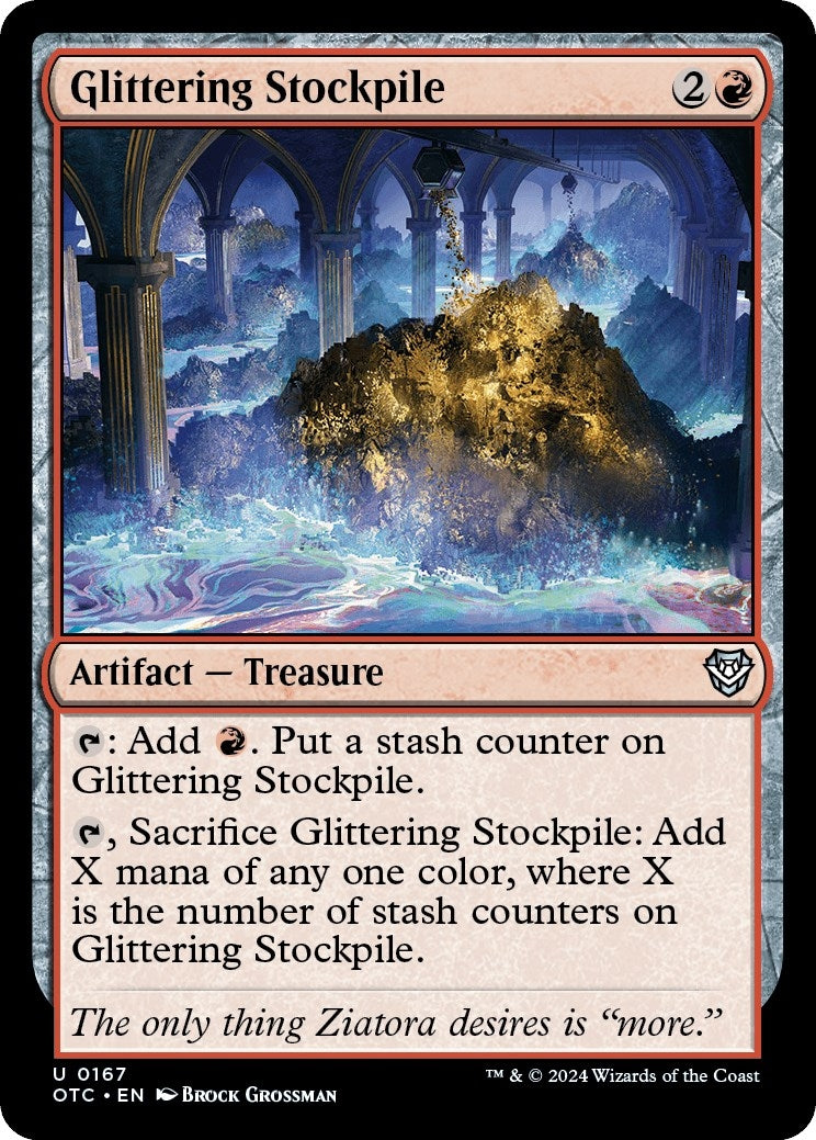 Image for Glittering Stockpile (Commander: Outlaws of Thunder Junction) (167) - Magic: The Gathering