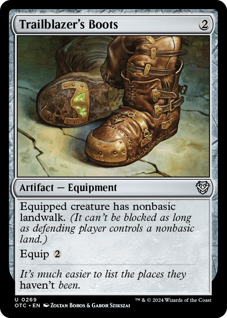 Image for Trailblazer's Boots (Commander: Outlaws of Thunder Junction) (269) - Magic: The Gathering