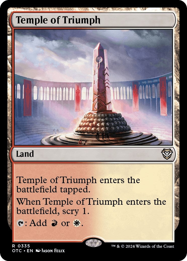 Image for Temple of Triumph (Commander: Outlaws of Thunder Junction) (335) - Magic: The Gathering