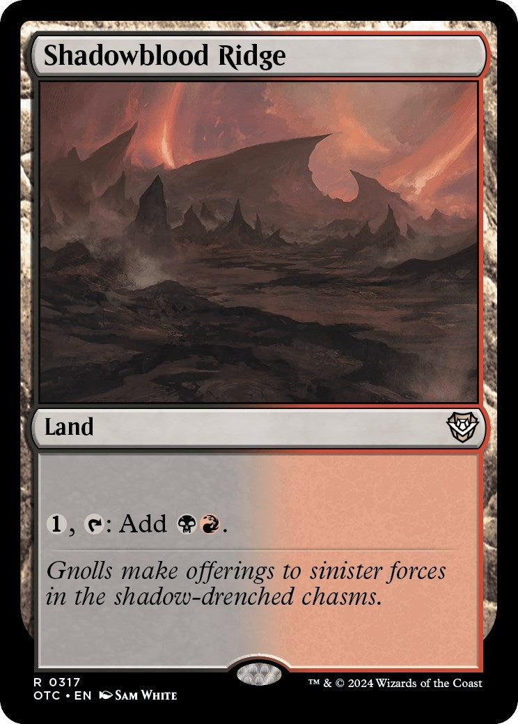 Image for Shadowblood Ridge (Commander: Outlaws of Thunder Junction) (317) - Magic: The Gathering