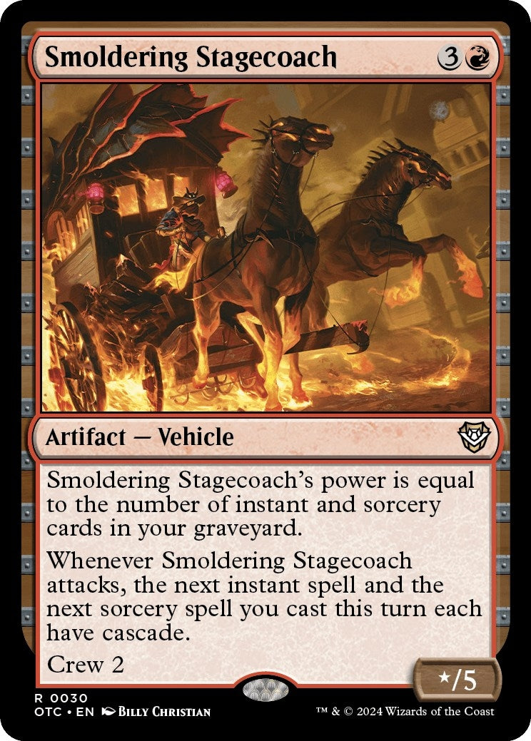 Image for Smoldering Stagecoach (Commander: Outlaws of Thunder Junction) (30) - Magic: The Gathering