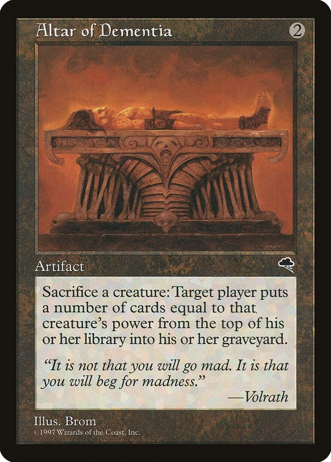 Image for Altar of Dementia (Tempest) (276) - Magic: The Gathering