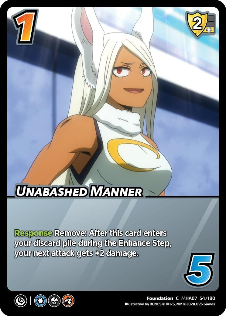 Image for Unabashed Manner (UniVersus: My Hero Academia: Girl Power) (54/180) - UniVersus