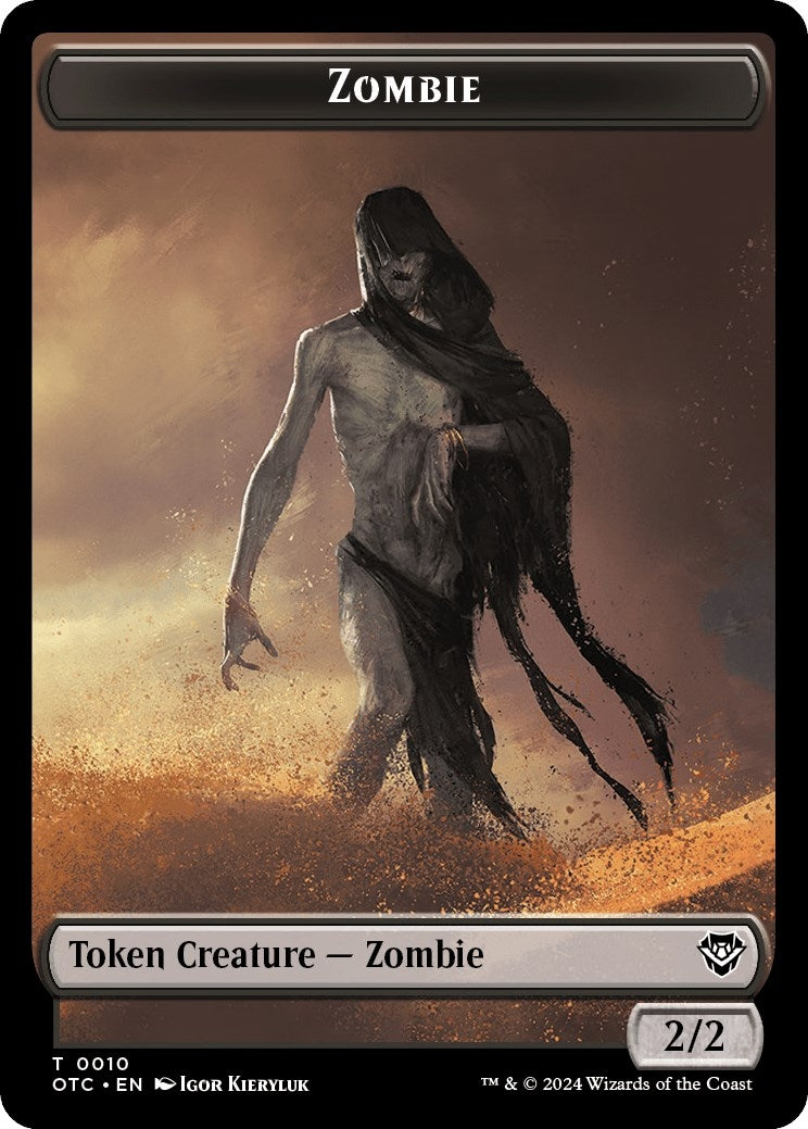 Image for Zombie // Ox Double-Sided Token (Commander: Outlaws of Thunder Junction) (10 // 3) - Magic: The Gathering