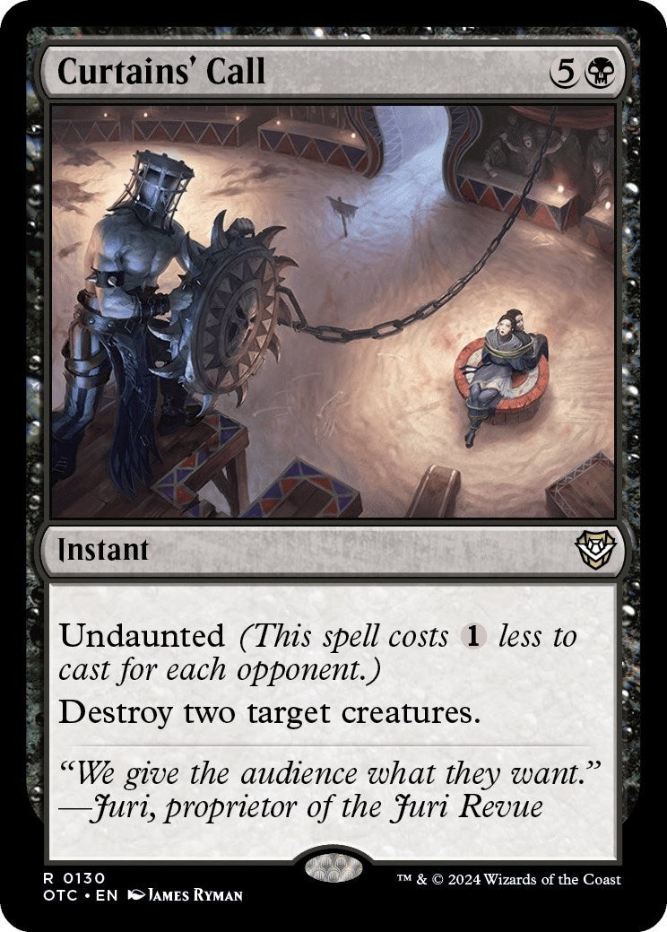Image for Curtains' Call (Commander: Outlaws of Thunder Junction) (130) - Magic: The Gathering