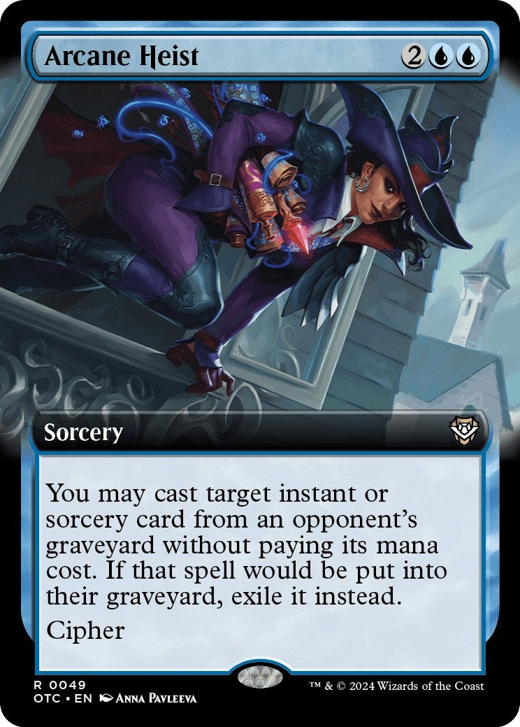 Image for Arcane Heist (Extended Art) (Commander: Outlaws of Thunder Junction) (49) - Magic: The Gathering