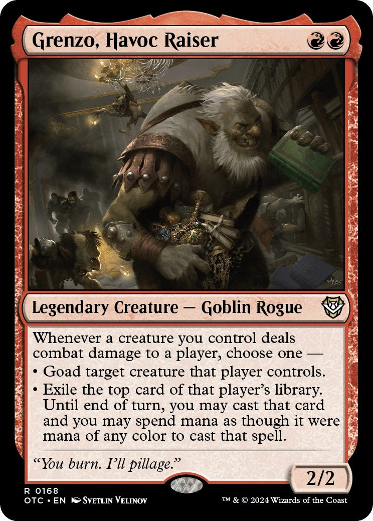 Image for Grenzo, Havoc Raiser (Commander: Outlaws of Thunder Junction) (168) - Magic: The Gathering