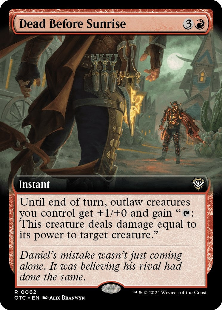 Image for Dead Before Sunrise (Extended Art) (Commander: Outlaws of Thunder Junction) (62) - Magic: The Gathering