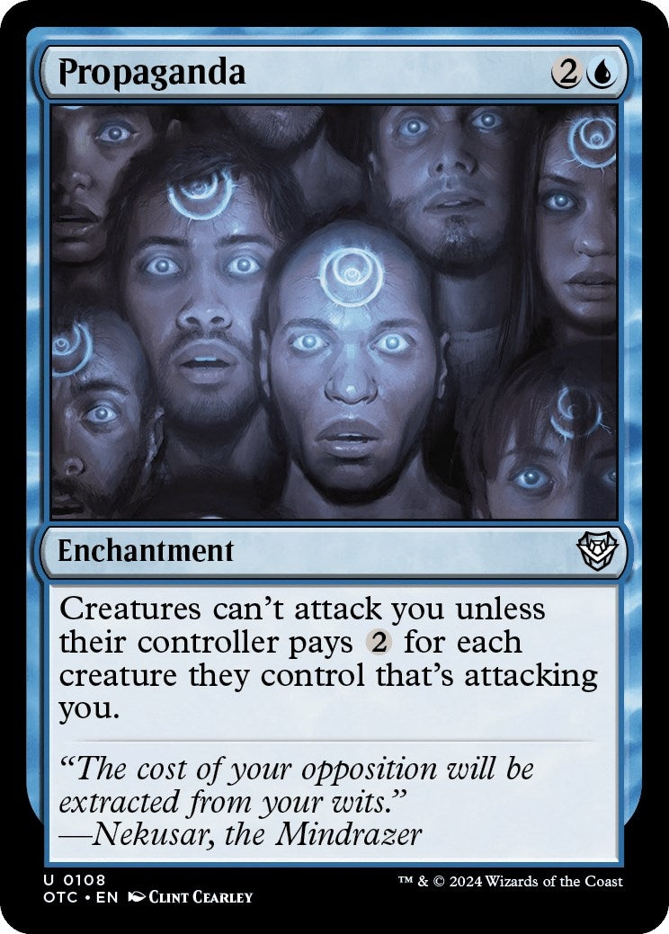 Image for Propaganda (Commander: Outlaws of Thunder Junction) (108) - Magic: The Gathering