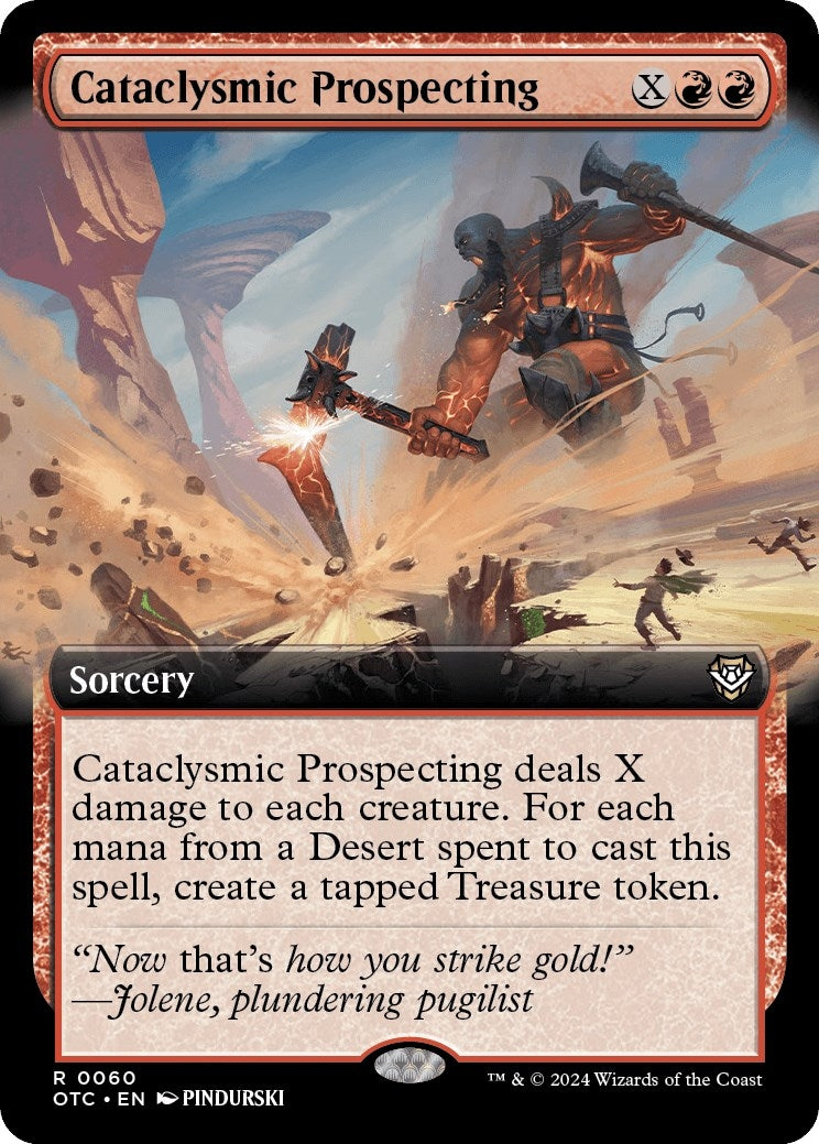 Image for Cataclysmic Prospecting (Extended Art) (Commander: Outlaws of Thunder Junction) (60) - Magic: The Gathering