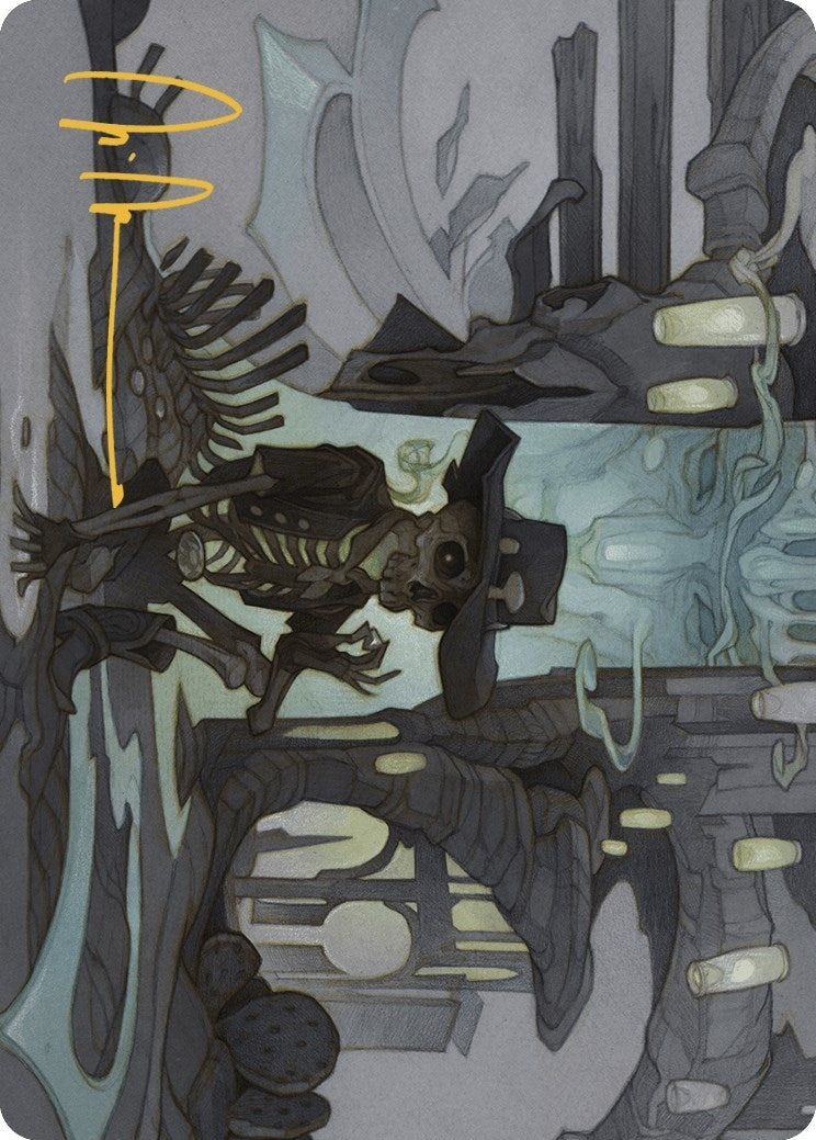Image for Tinybones Joins Up Art Card (Gold-Stamped Signature) (Art Series: Outlaws of Thunder Junction) (9) - Magic: The Gathering
