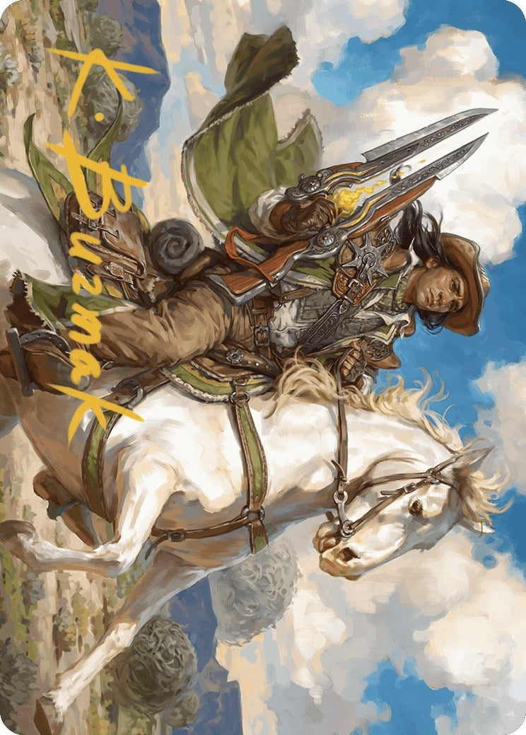 Image for Wylie Duke, Atiin Hero Art Card (Gold-Stamped Signature) (Art Series: Outlaws of Thunder Junction) (35) - Magic: The Gathering